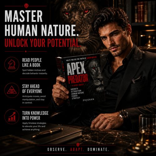 APEX PREDATOR: Master Human Nature, Power, Attraction & Strategic Thinking for Men | Daily Personal Growth Guide