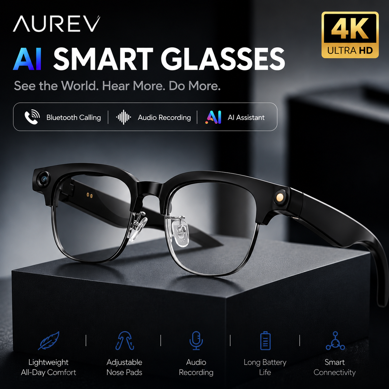Aurev® AI Smart Glasses