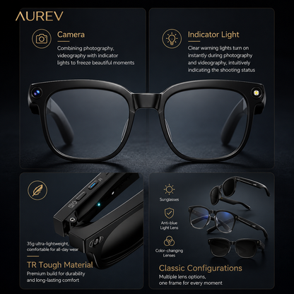 Aurev® AI Smart Glasses