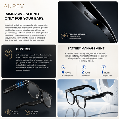 Aurev® AI Smart Glasses
