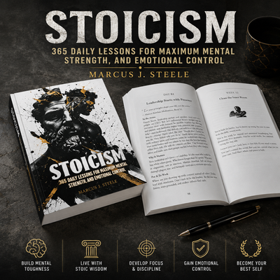 Stoicism: 365 Daily Lessons for Mental Toughness, Emotional Mastery & Self-Discipline | The Essential Stoic Journal for Personal Growth