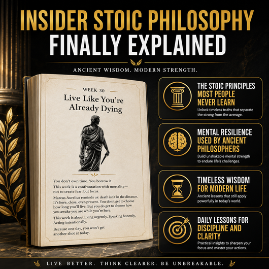 Stoicism: 365 Daily Lessons for Mental Toughness, Emotional Mastery & Self-Discipline | The Essential Stoic Journal for Personal Growth
