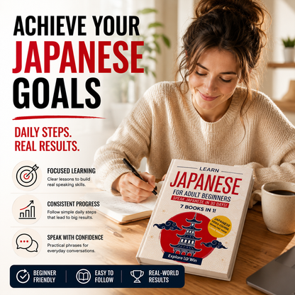 Learn Japanese in 30 Days™ – Complete Beginner Course (7 Books in 1) - Book Only