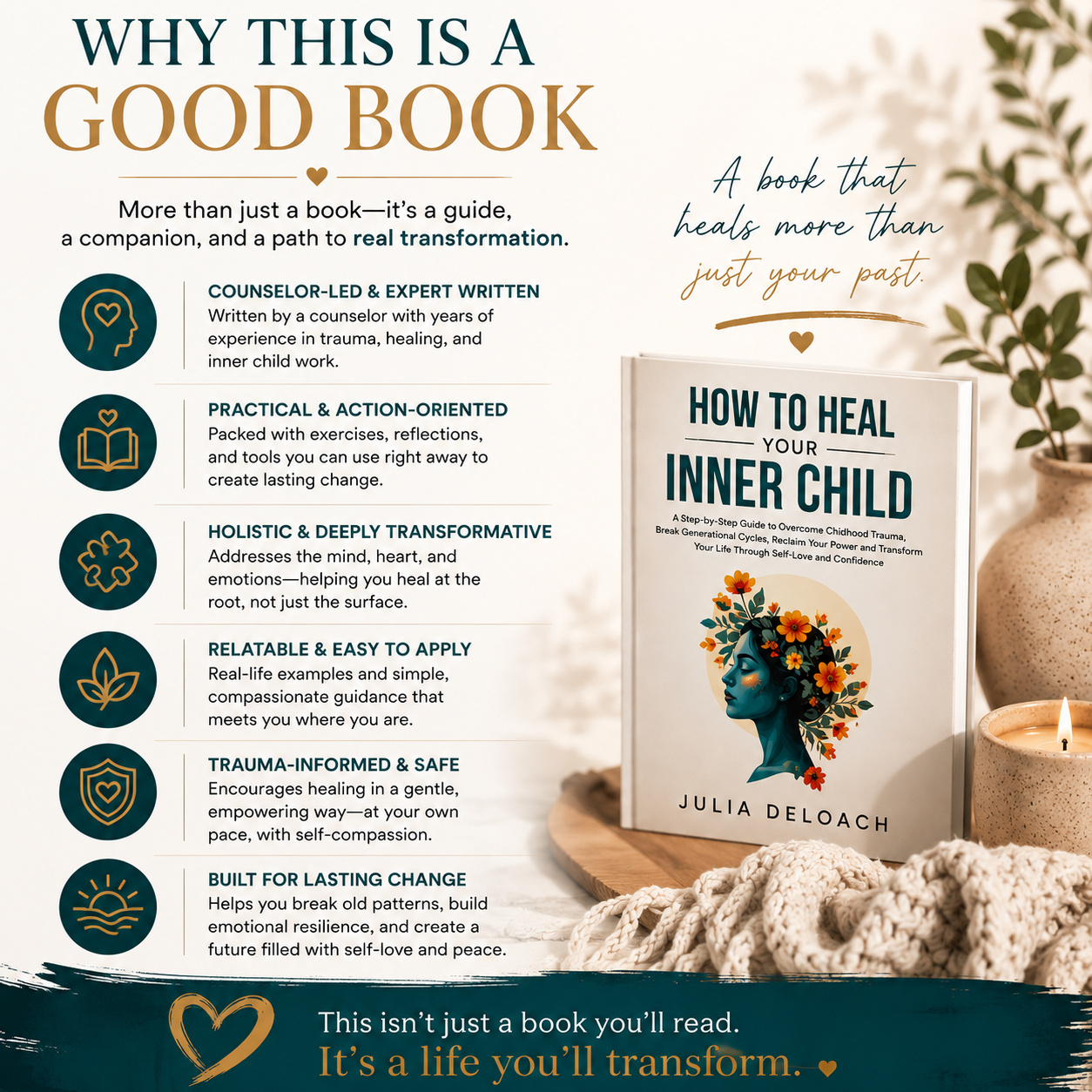 How to Heal Your Inner Child Book | Overcome Childhood Trauma, Break Generational Cycles & Reclaim Your Confidence