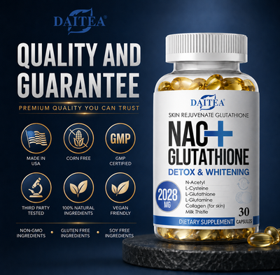 NAC+ Glutathione Premium Detox Formula | Cellular Antioxidant, Liver Support & Skin Glow Supplement