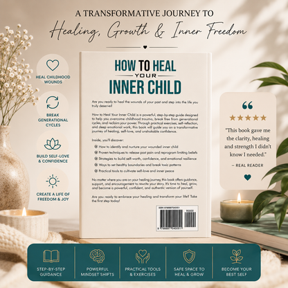 How to Heal Your Inner Child Book | Overcome Childhood Trauma, Break Generational Cycles & Reclaim Your Confidence